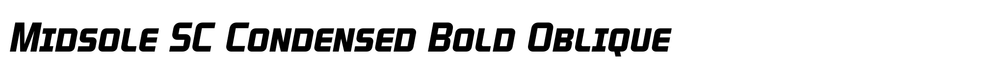 Midsole SC Condensed Bold Oblique image